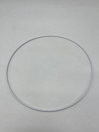 Kovová dekorační obruč bílá 50 cm