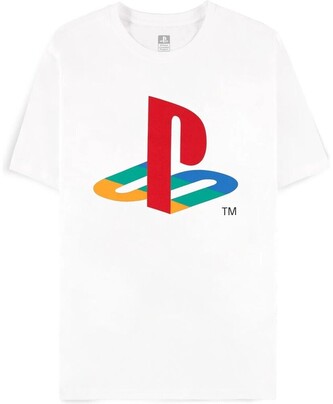 Tričko PlayStation - Logo Classic bílé S