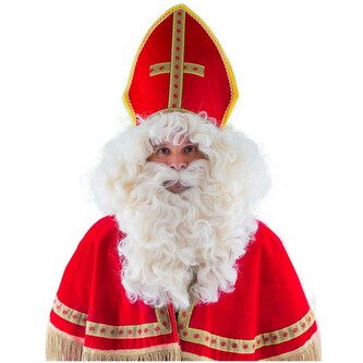 Paruka a vousy Mikuláš, béžové