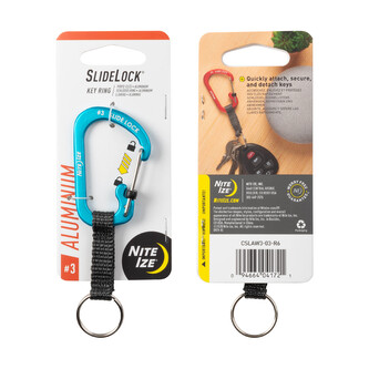 Klíčenka Nite Ize SlideLock Key Ring Aluminum Modrá