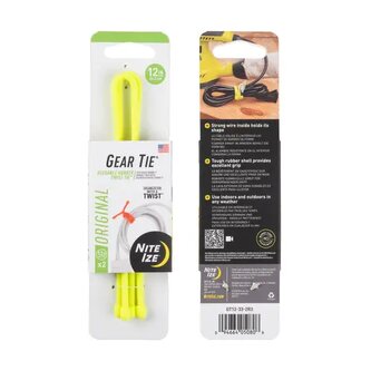 Vázací drát Nite Ize Gear Tie 12" 12" žlutá NEON