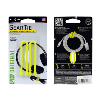 Vázací drát Nite Ize Gear Tie 6" 6" žlutá NEON