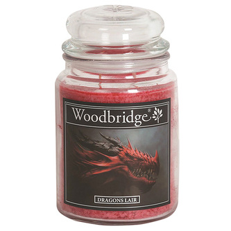 Svíčka ve skleněné dóze Woodbridge, Dračí doupě, 565 g