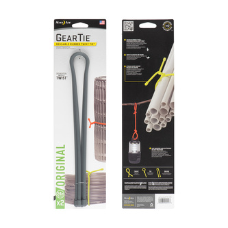 Vázací drát Nite Ize Gear Tie 24" 24" šedá CHARCOAL