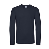 Triko s dlouhým rukávem B&C LSL - navy, XXL
