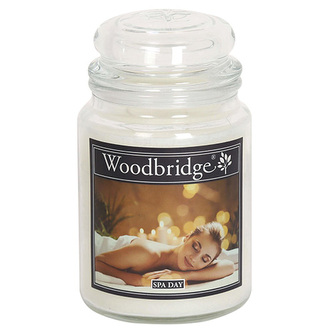 Svíčka ve skleněné dóze Woodbridge, Den v lázní, 565 g