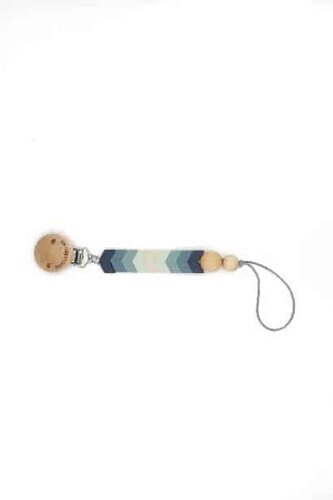 SILIKÓNOVÝ KLIP NA CUMLÍK THE COTTON CLOUD CHEVRON BLUE SILIKÓNOVÝ KLIP NA CUMLÍK THE COTTON CLOUD CHEVRON BLUE