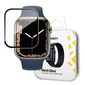 Wozinsky Watch Glass hybrydowe szkło do Apple Watch 7/8/9 45 mm czarny Wozinsky Watch Glass hybrydowe szkło do Apple Watch 7/8/9 45 mm czarny