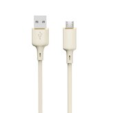 Kabel Dudao L7SM USB-A - micro USB 5A 1m - beżowy