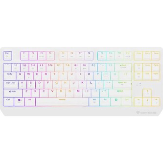 Genesis THOR 230 TKL RGB bezdrátová mechanická klávesnice bílá Outemu Red