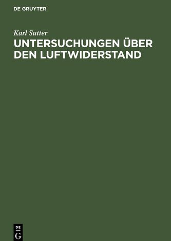 Untersuchungen über den Luftwiderstand