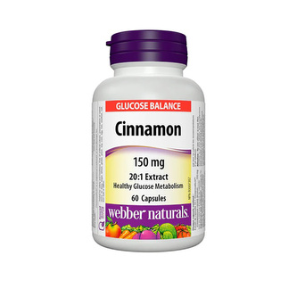 Webber Naturals Cinnamon 150 mg 60 cps Webber Naturals Cinnamon 150 mg 60 cps