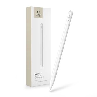 Rysik Tech-Protect Digital Magnetic Stylus Pen 2 magnetyczny do tabletu iPad - biały
