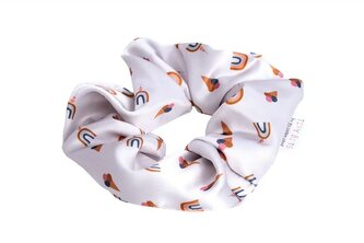 GUMIČKA DO VLASOV COTTON CLOUD SCRUNCHIE RAINBOW