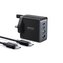 Ładowarka sieciowa Joyroom TCG02 PD USB-C USB-A 67W GaN (UK) + kabel USB-C - czarna