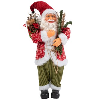 Figurka Santa Clause Mikolaj  vícebarevná