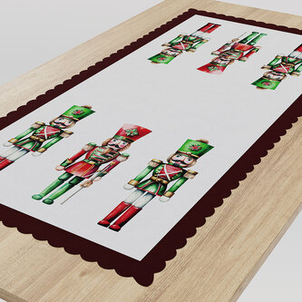 Vánoční ubrus - běhoun na stůl LOUSKÁČEK I. 50x100 cm Mybesthome
