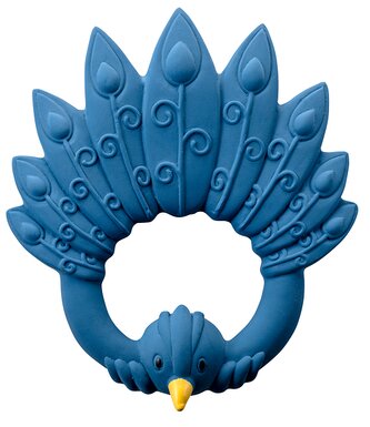 Hračka do ruky Páv modré