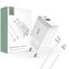 Ładowarka Tech-Protect C20W sieciowa USB-C PD 20W / USB-A QC 3.0 z kablem USB-C / Lightning - biała