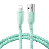 Kabel Joyroom Multi-Color Series S-A34 USB-A / Lightning 3A 1m - zielony