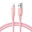 Kabel Joyroom Multi-Color Series S-A34 USB-A / Lightning 3A 1m - różowy
