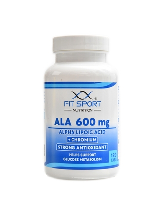 Fitsport nutrition - ALA kyselina Alfa Lipoová 600mg 120 tablet