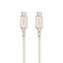 Kabel Dudao L7SCC USB-C - USB-C 100W 1m - beżowy