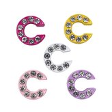 Písmeno C Prívesok na náramok 10 ks