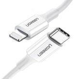 Kabel Ugreen US171 Lightning - USB-C PD 20W 3A 480Mb/s 1,5m - biały