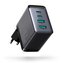 Joyroom ładowarka GaN 67W 4 porty (2x USB, 2x USB C) czarna (TCG02) + kabel USB C – USB C 100W 1.2m
