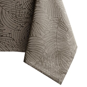Kulatý ubrus AmeliaHome GAIA cappuccino, velikost r140x140