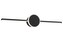 Koupelnové svítidlo s LED Round BLACK 80CM APP850-1W
