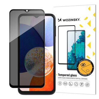 Wozinsky Privacy Glass szkło hartowane Samsung Galaxy A14 5G / Galaxy A14 z filtrem Anti Spy prywatyzujące Wozinsky Privacy Glass szkło hartowane Samsung Galaxy A14 5G / Galaxy A14 z filtrem Anti Spy prywatyzujące