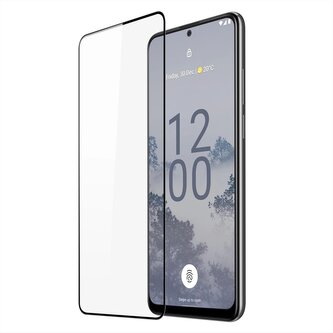 Dux Ducis 10D Tempered Glass szkło hartowane Nokia X30 9H z czarną ramką