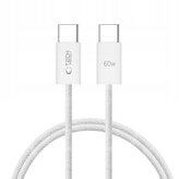 Kabel Tech-Protect UltraBoost Classic USB-C / USB-C PD 60W 3A 1m - biały