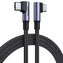 Kabel Ugreen US335 70696 kątowy USB-C - USB-C PD QC FCP 100W 5A 480Mb/s 1m - czarny