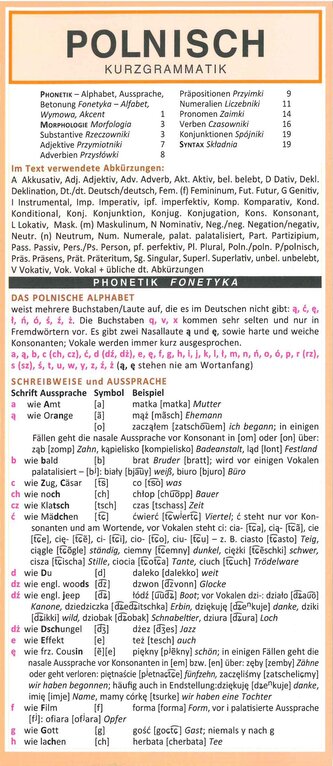 Leporello: Poln. Kurzgrammatik - kompl. Gramm. im Überblick