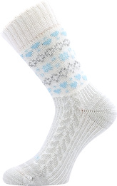 VoXX® ponožky Veltra smetanová-zelená 35-38 (23-25) 1 pár