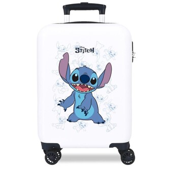 JOUMMABAGS Cestovní kufr ABS Lilo and Stitch Happy white  ABS plast, 50 cm