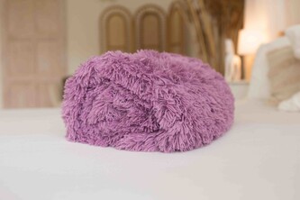 JERRY FABRICS Deka s dlouhým vlasem fialová  Polyester, 150/200 cm