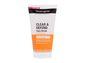 Neutrogena Clear & Defend Peeling Face Scrub 150 ml unisex
