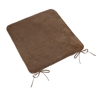 Sedák hladký Korall micro - kávová - 40x40 cm hladký