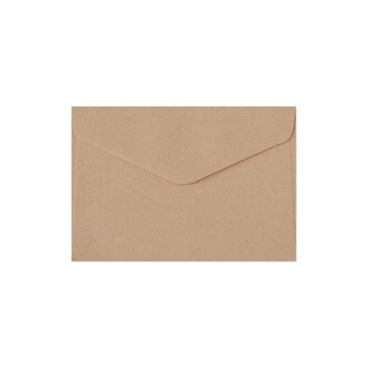 Ozdobné obálky Nature - C6, 120 g,tm.béžové, 10 ks