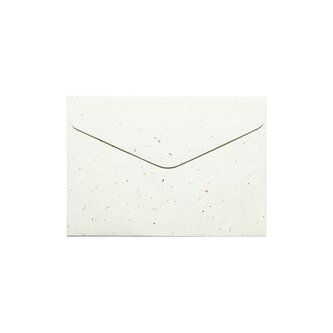 Ozdobné obálky Terazzo - C6, 120 g/m2, bílé, 10 ks