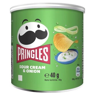 Pringles - zakysaná smetana a cibule, 40 g Pringles - zakysaná smetana a cibule, 40 g