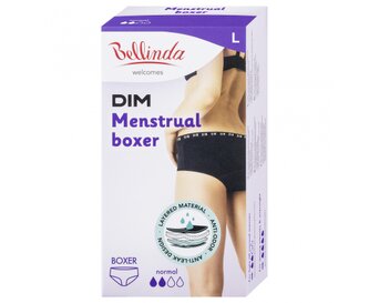 Dámské kalhotky DIM menstruační černé (BU812420-094) L Dámské kalhotky DIM menstruační černé (BU812420-094) L