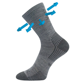 VoXX® ponožky Optimalik sv.šedá 30-34 (20-22) 3 páry