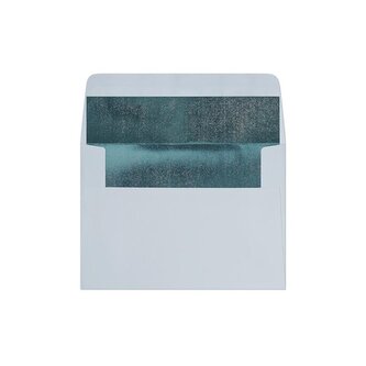 Ozdobné obálky - C6, 120 g/m2, modré uvnitř, 10 ks