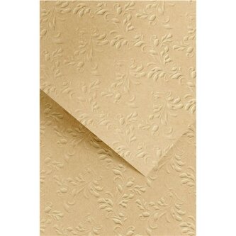 Ozdobný papír A4 Nature embos.,220g,tm.béžový,20ks Ozdobný papír A4 Nature embos.,220g,tm.béžový,20ks