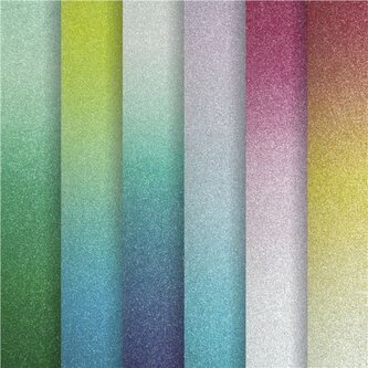 Kreativní papír A4 třpytivý,230 g, mix barev, 6 ks Kreativní papír A4 třpytivý,230 g, mix barev, 6 ks